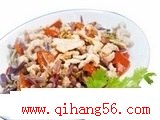 美女厨房的蕨菜炒肉丝